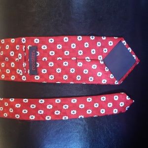 Rooster Red 100% Silk Hand Sewn Tie